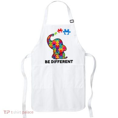 Be Different Autism Awareness Elephant Apron