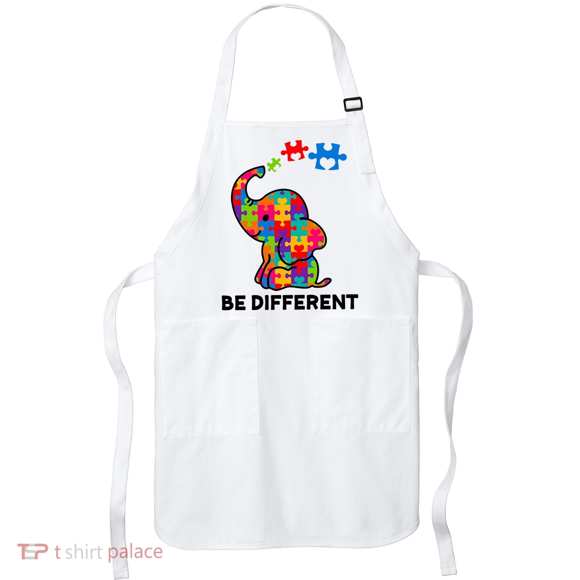 Be Different Autism Awareness Elephant Apron
