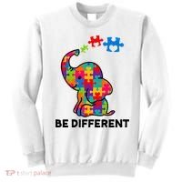 Be Different Autism Awareness Elephant Sweatshirt thumb 0