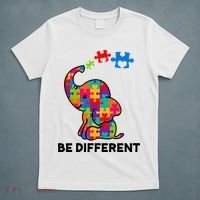 Be Different Autism Awareness Elephant T-Shirt thumb 5