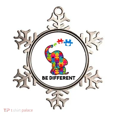 Be Different Autism Awareness Elephant Ornament