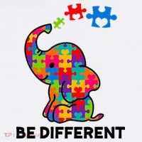 Be Different Autism Awareness Elephant Hat thumb 2