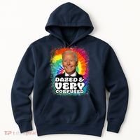 Biden Dazed And Very Confused Tiedye Funny Anti Joe Biden Hoodie thumb 0