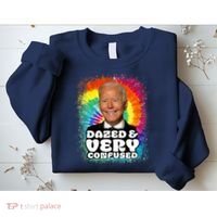 Biden Dazed And Very Confused Tiedye Funny Anti Joe Biden Sweatshirt thumb 2