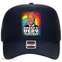 Biden Dazed And Very Confused Tiedye Funny Anti Joe Biden Hat thumb 0