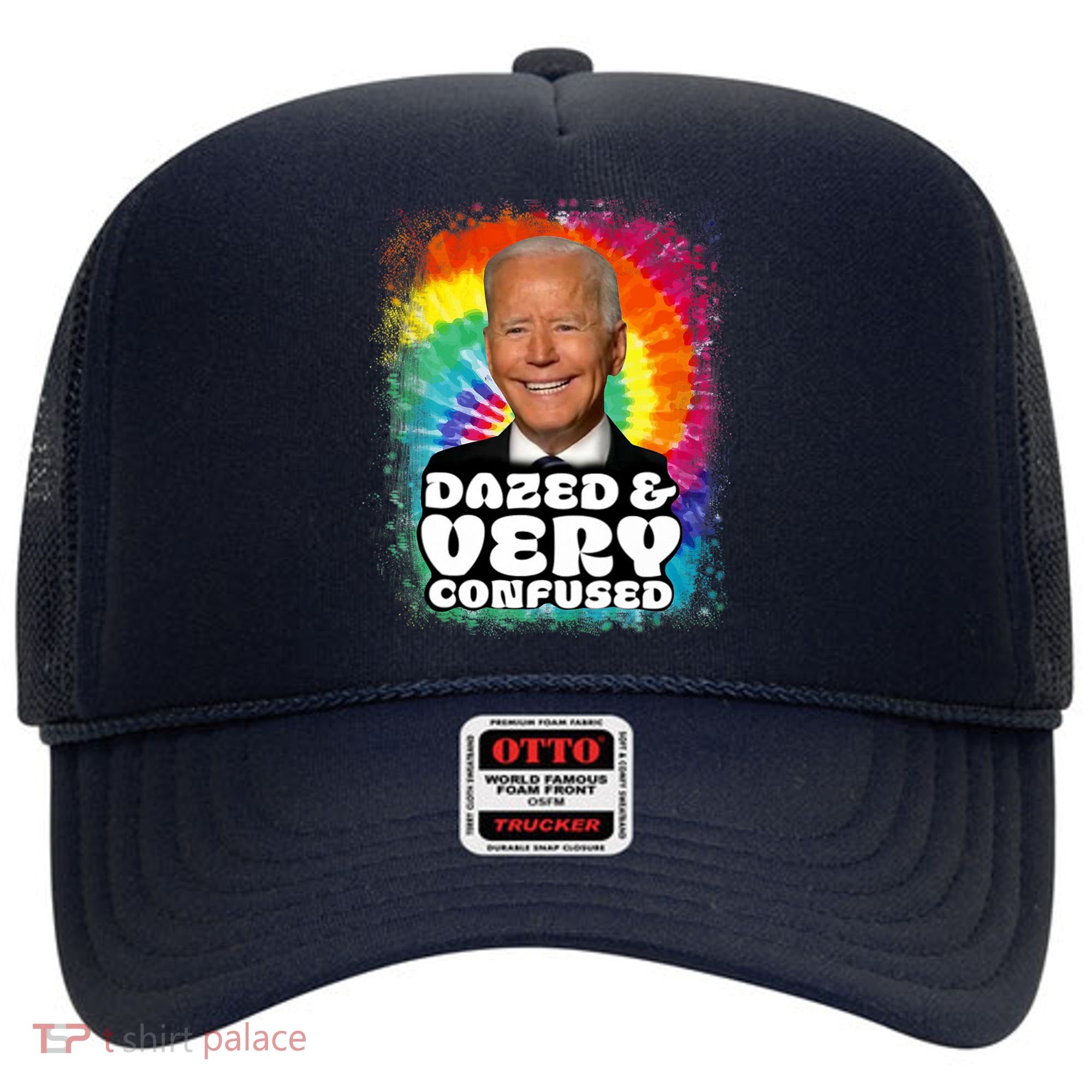 Biden Dazed And Very Confused Tiedye Funny Anti Joe Biden Hat