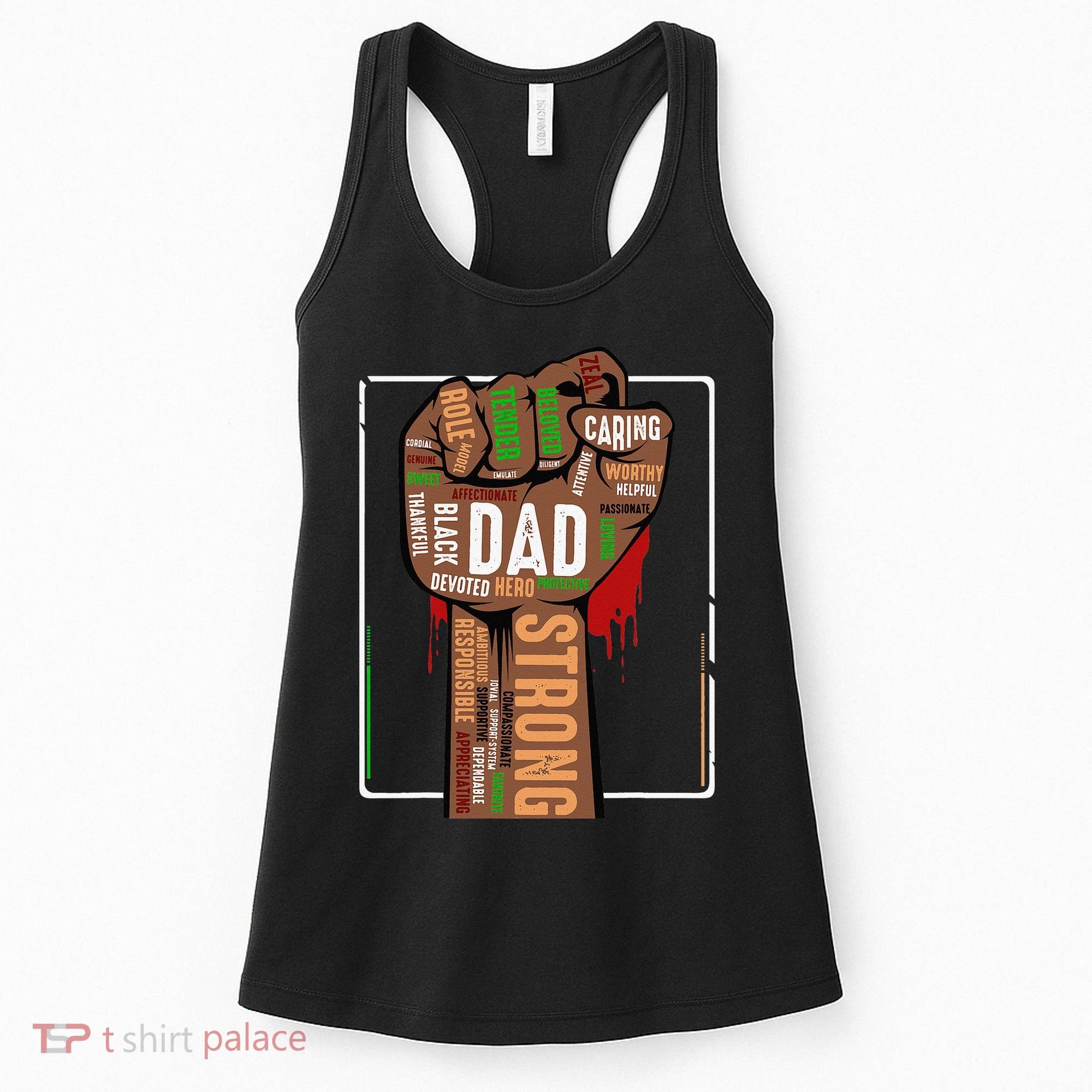 Black Dad African American Melanin Pride Black History Month Women's Tank Top