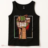 Black Dad African American Melanin Pride Black History Month Tank Top thumb 2