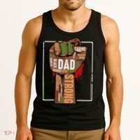 Black Dad African American Melanin Pride Black History Month Tank Top thumb 3
