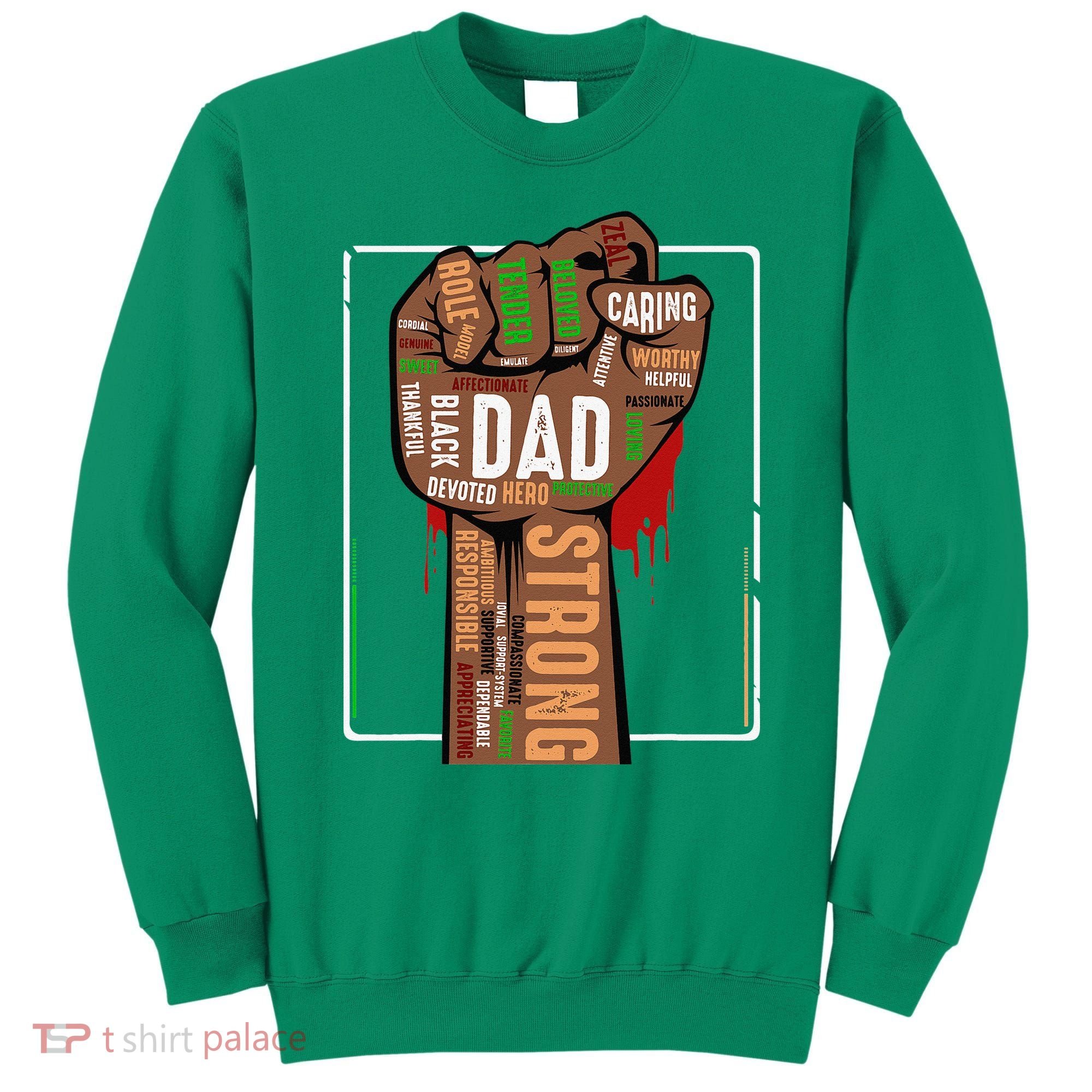 Black Dad African American Melanin Pride Black History Month Sweatshirt