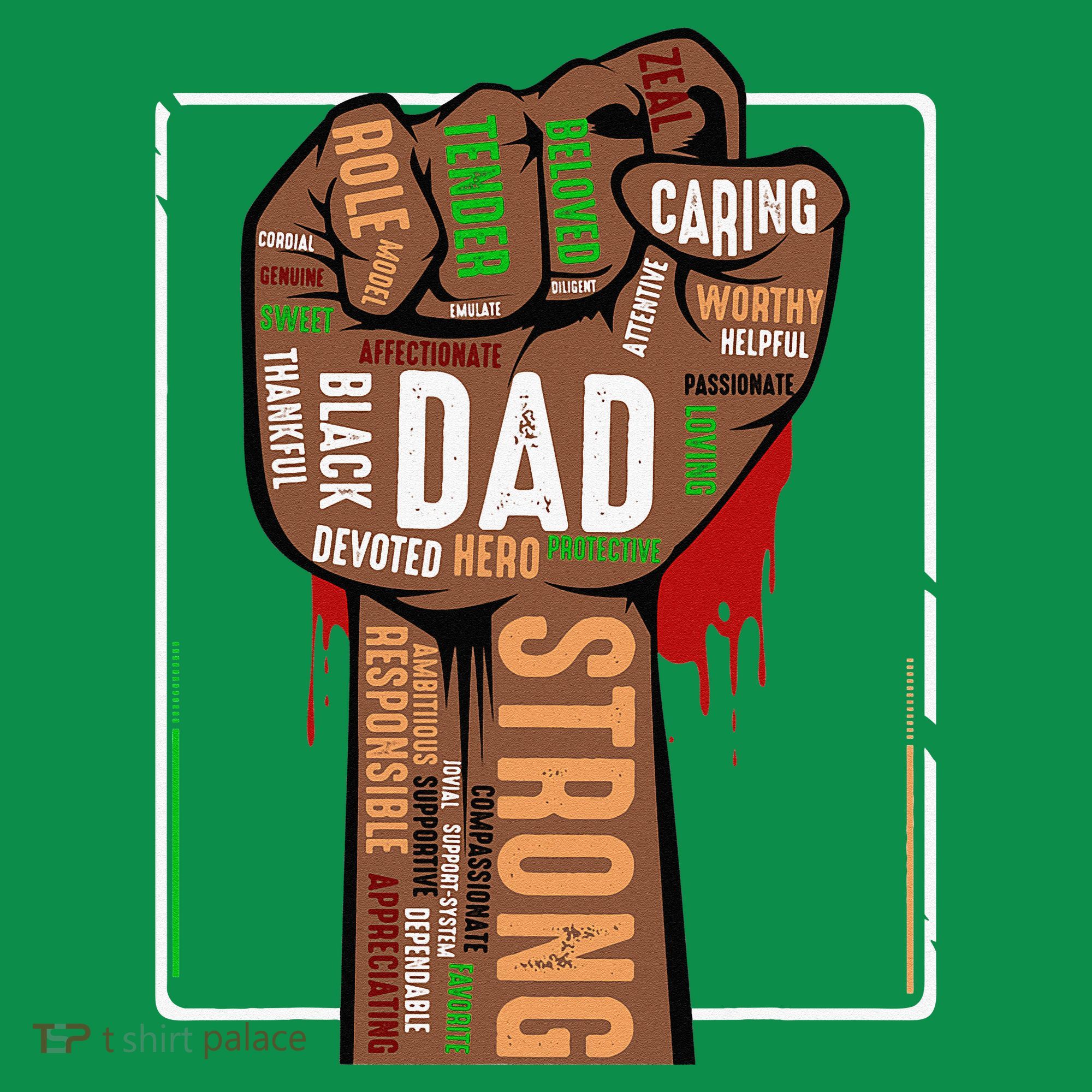 Black Dad African American Melanin Pride Black History Month Sweatshirt