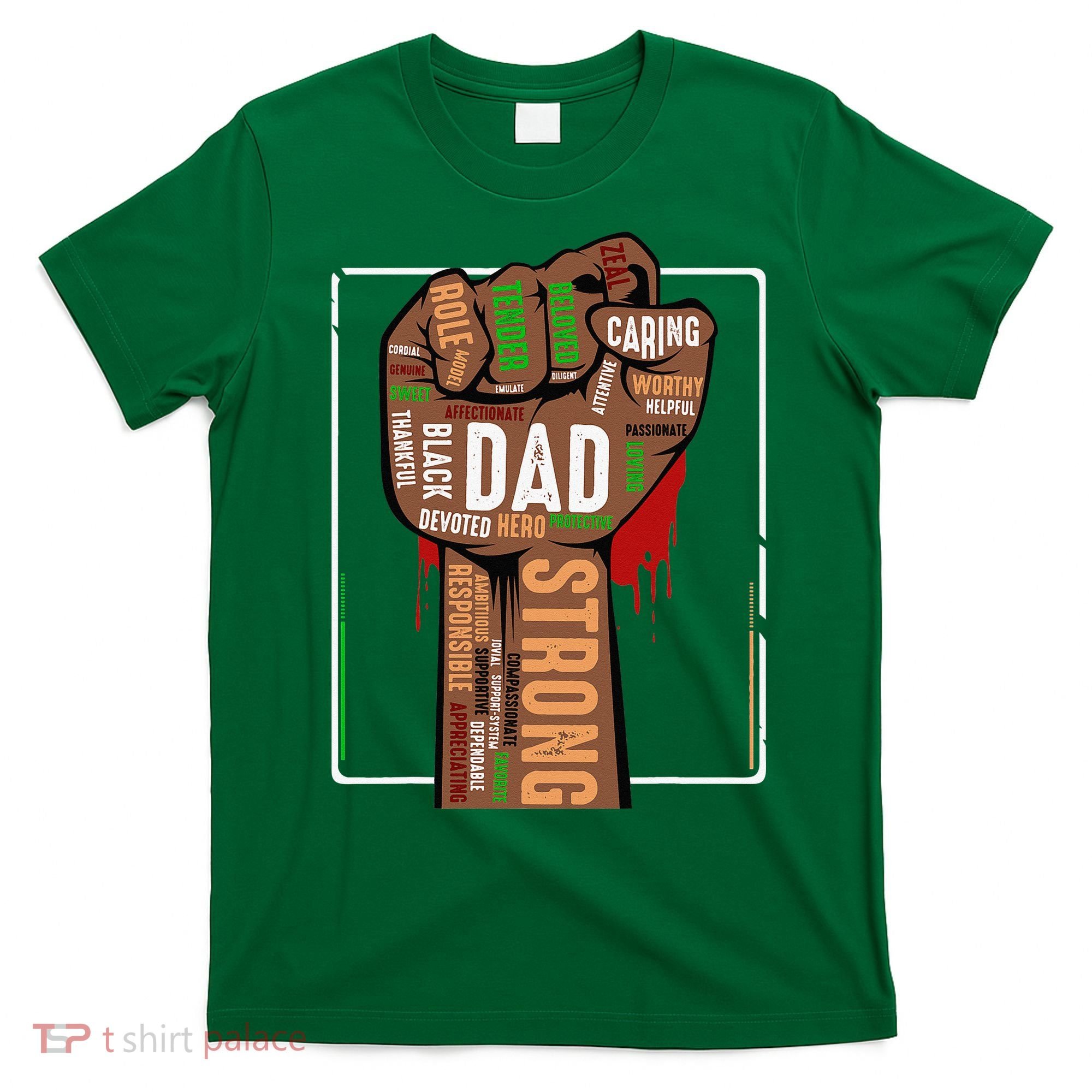 Black Dad African American Melanin Pride Black History Month T-Shirt