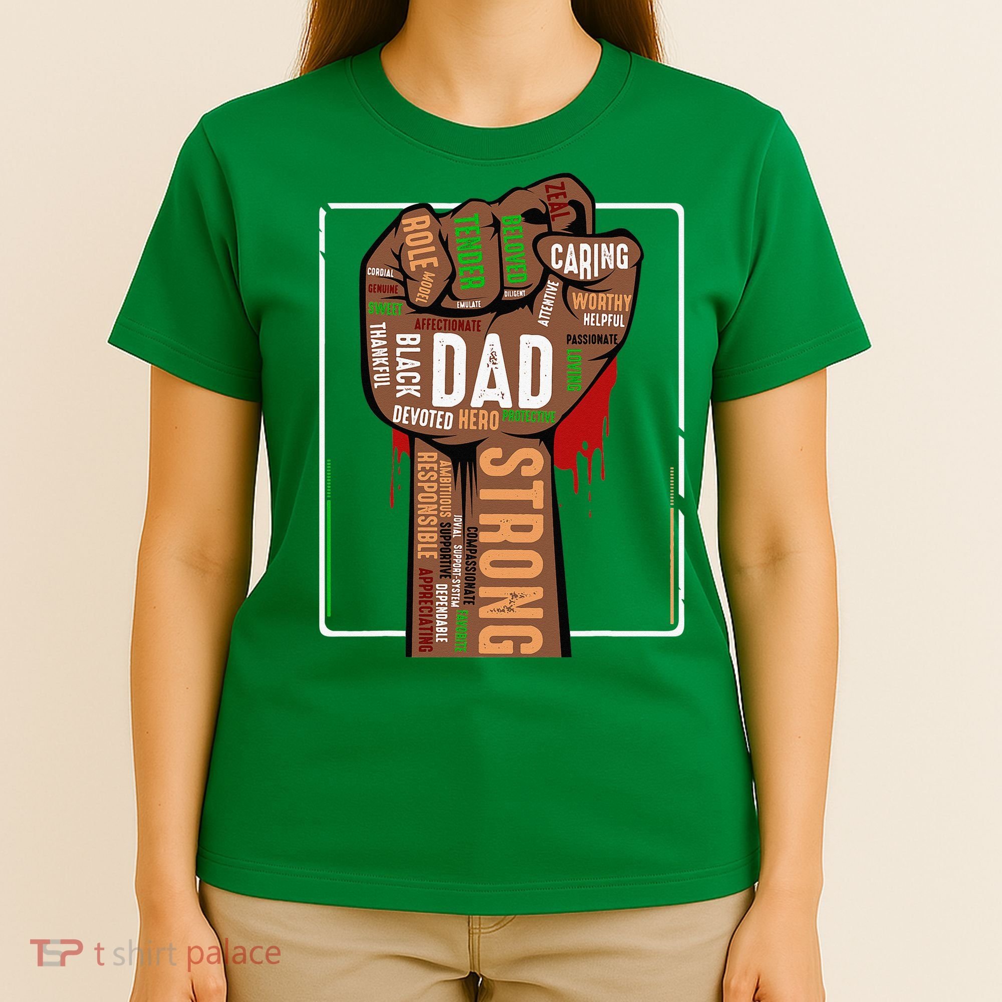 Black Dad African American Melanin Pride Black History Month T-Shirt