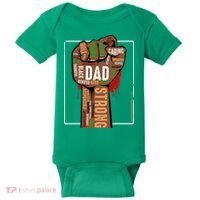 Black Dad African American Melanin Pride Black History Month Baby Bodysuit thumb 0