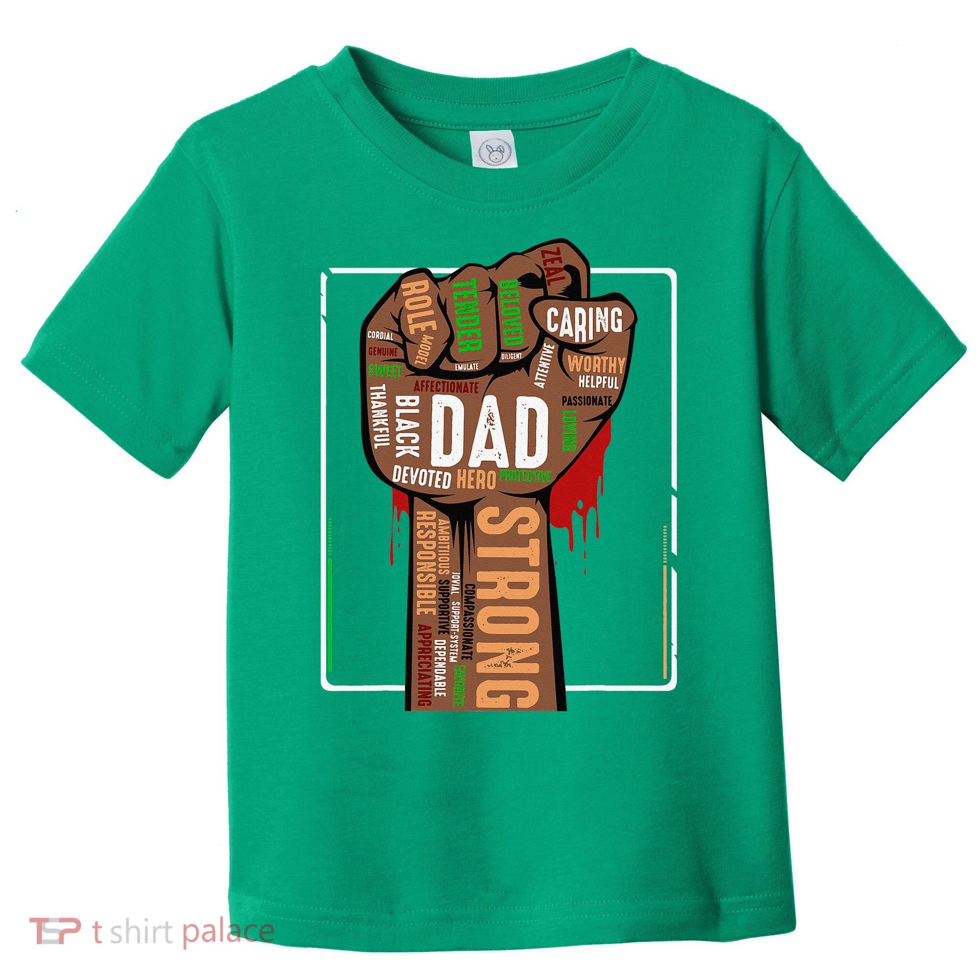 Black Dad African American Melanin Pride Black History Month Toddler T-Shirt