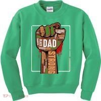 Black Dad African American Melanin Pride Black History Month Kids Sweatshirt thumb 0