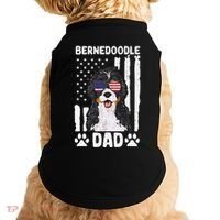 Bernedoodle Dog American Flag Bernedoodle Dad Doggie Tank thumb 0