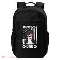 Bernedoodle Dog American Flag Bernedoodle Dad Backpack thumb 0