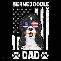 Bernedoodle Dog American Flag Bernedoodle Dad Coffee Mug thumb 5