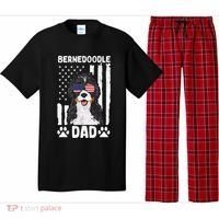 Bernedoodle Dog American Flag Bernedoodle Dad Pajama Set thumb 0