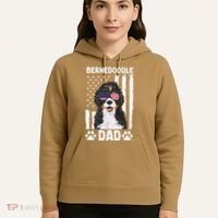 Bernedoodle Dog American Flag Bernedoodle Dad Hoodie thumb 5
