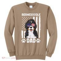 Bernedoodle Dog American Flag Bernedoodle Dad Sweatshirt thumb 0