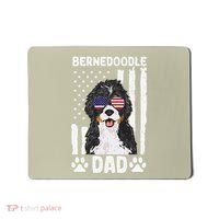 Bernedoodle Dog American Flag Bernedoodle Dad Mousepad thumb 0