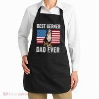Berner Dad American Flag Dog Lover Owner Bernese Mountain Apron thumb 2