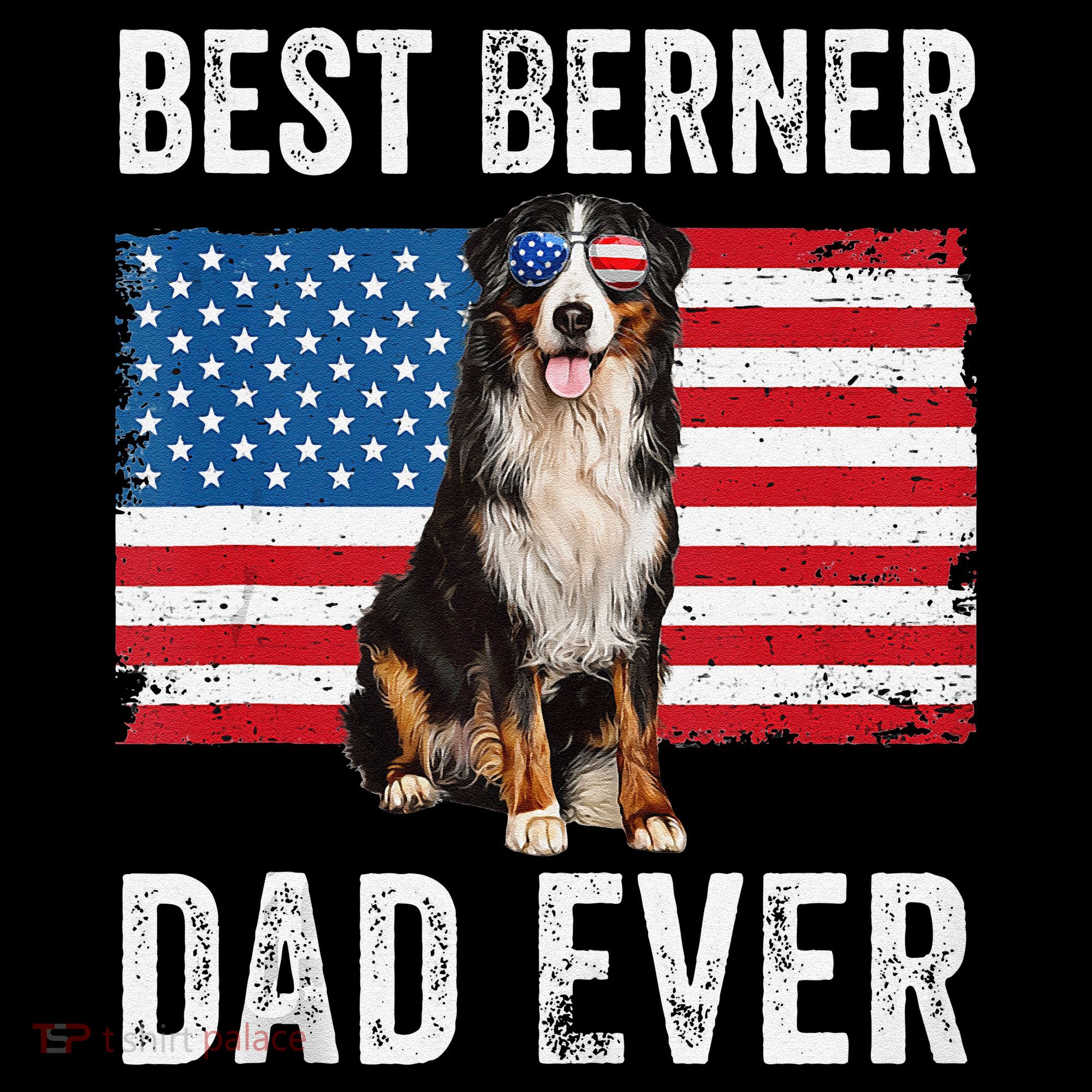 Berner Dad American Flag Dog Lover Owner Bernese Mountain Coffee Mug