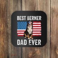 Berner Dad American Flag Dog Lover Owner Bernese Mountain Coaster thumb 0