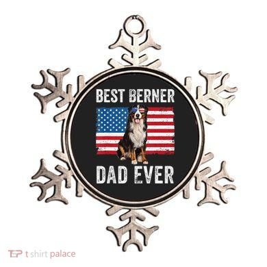 Berner Dad American Flag Dog Lover Owner Bernese Mountain Ornament