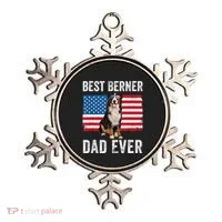 Berner Dad American Flag Dog Lover Owner Bernese Mountain Ornament thumb 0