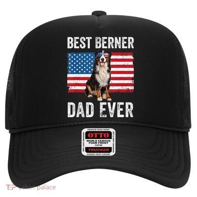Berner Dad American Flag Dog Lover Owner Bernese Mountain Hat