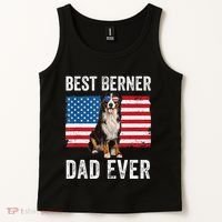 Berner Dad American Flag Dog Lover Owner Bernese Mountain Tank Top thumb 2