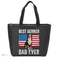 Berner Dad American Flag Dog Lover Owner Bernese Mountain Tote Bag thumb 0