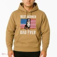 Berner Dad American Flag Dog Lover Owner Bernese Mountain Hoodie thumb 2