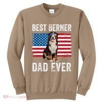 Berner Dad American Flag Dog Lover Owner Bernese Mountain Sweatshirt thumb 0