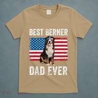 Berner Dad American Flag Dog Lover Owner Bernese Mountain T-Shirt thumb 5