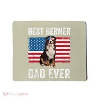 Berner Dad American Flag Dog Lover Owner Bernese Mountain Mousepad thumb 0