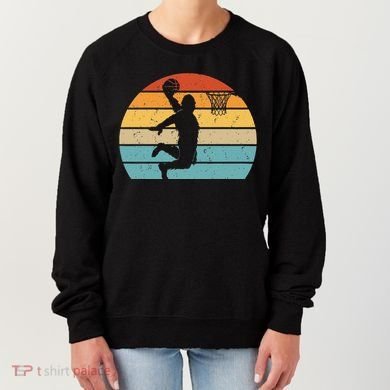 Bigfoot Dunking A Basketball Sasquatch Design Women's Sweatshirt