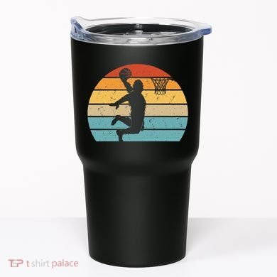 Bigfoot Dunking A Basketball Sasquatch Design Tumbler