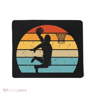 Bigfoot Dunking A Basketball Sasquatch Design Mousepad