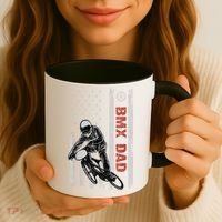 BMX Dad American Flag Fathers Day 4th Of July Gift Coffee Mug thumb 3