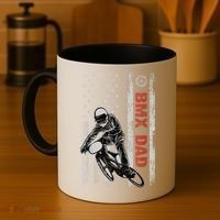 BMX Dad American Flag Fathers Day 4th Of July Gift Coffee Mug thumb 4
