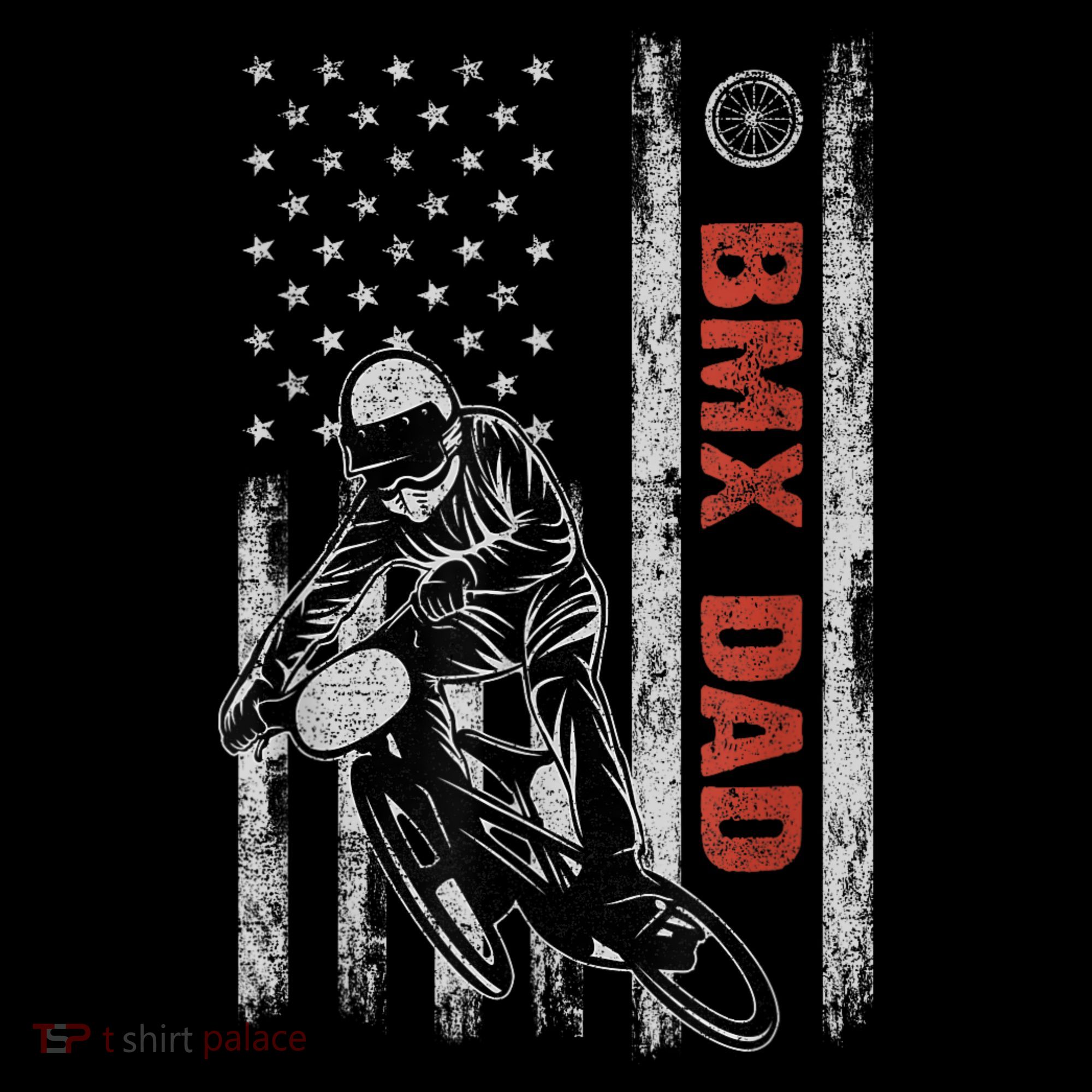 BMX Dad American Flag Fathers Day 4th Of July Gift Coffee Mug