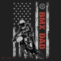 BMX Dad American Flag Fathers Day 4th Of July Gift Hat thumb 2
