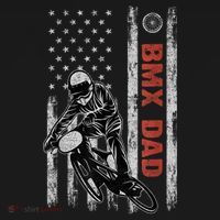 BMX Dad American Flag Fathers Day 4th Of July Gift Visor thumb 3