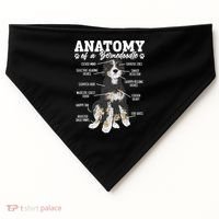 Bernedoodle Dog Anatomy Of A Bernedoodle USA-Made Doggie Bandana thumb 0