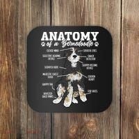 Bernedoodle Dog Anatomy Of A Bernedoodle Coaster thumb 0
