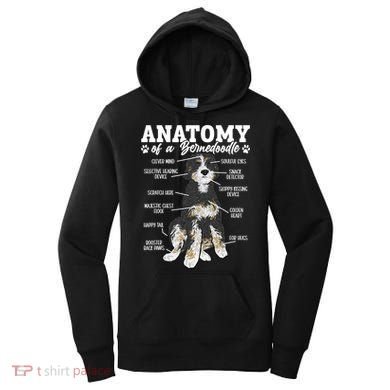 Bernedoodle Dog Anatomy Of A Bernedoodle Women's Hoodie